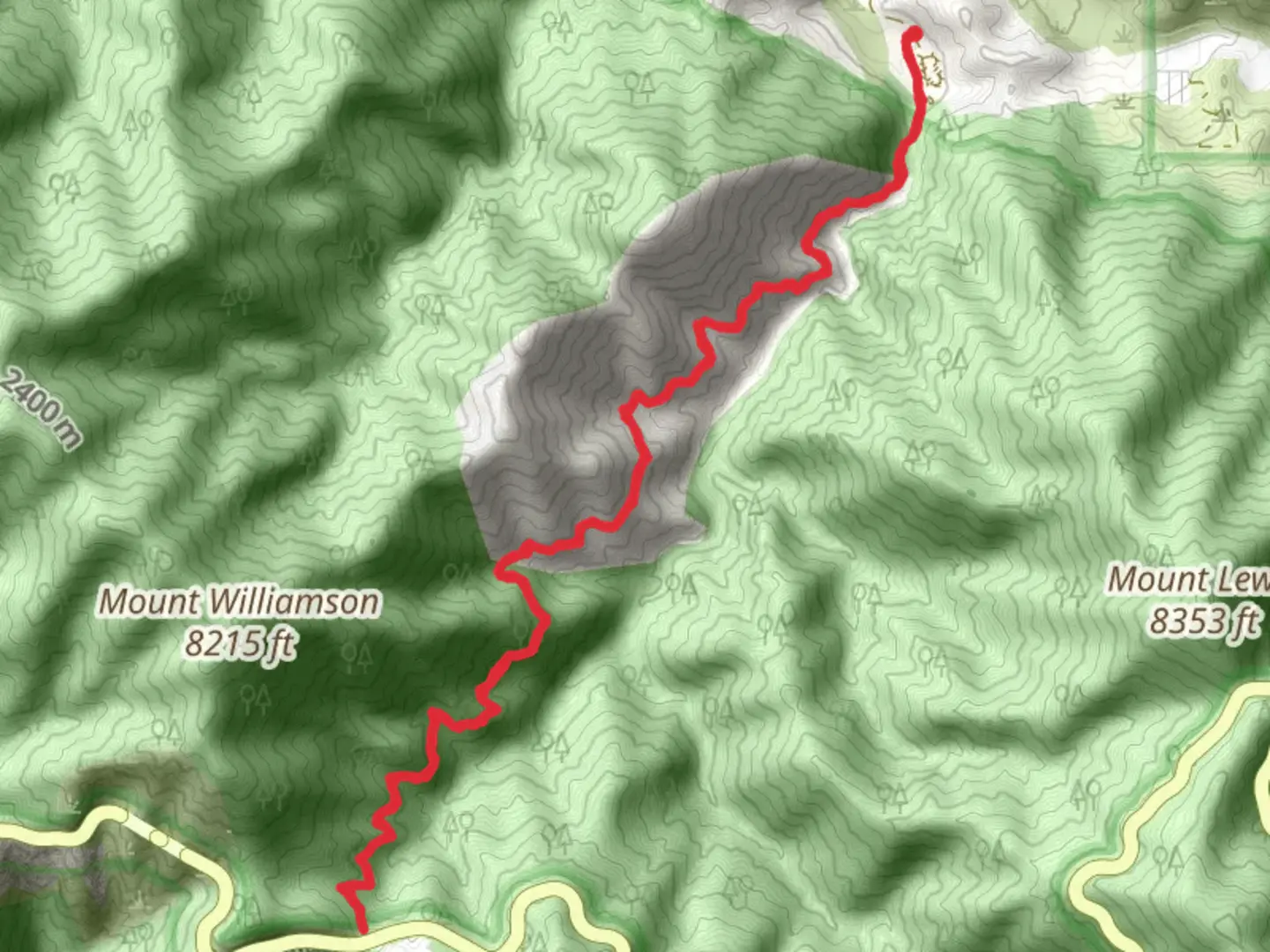 An image depicting the trail South Fork Trail and its surrounding area.
