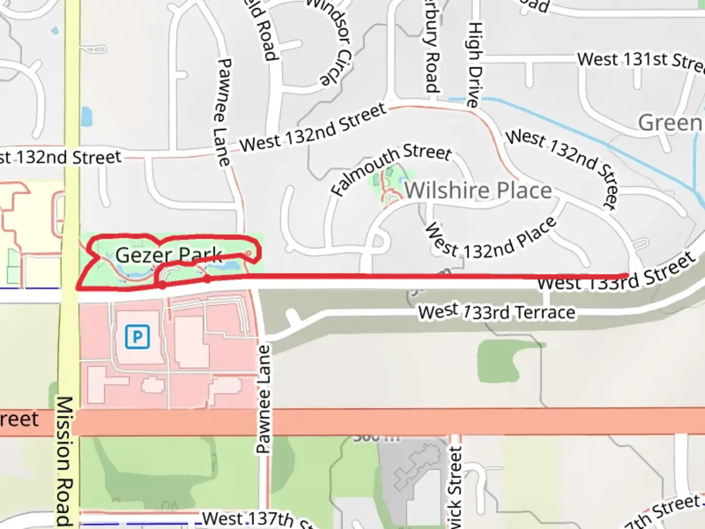 An image depicting the trail Gezer Park Loop and its surrounding area.