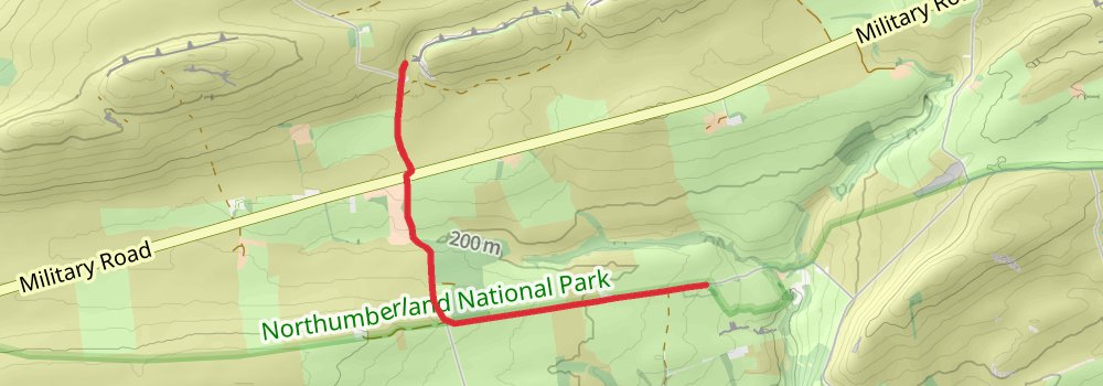 Hadrian’s Wall Path (West to East) 5-Day Challenging Tour (Hillwalk Tours) spur 2 Map