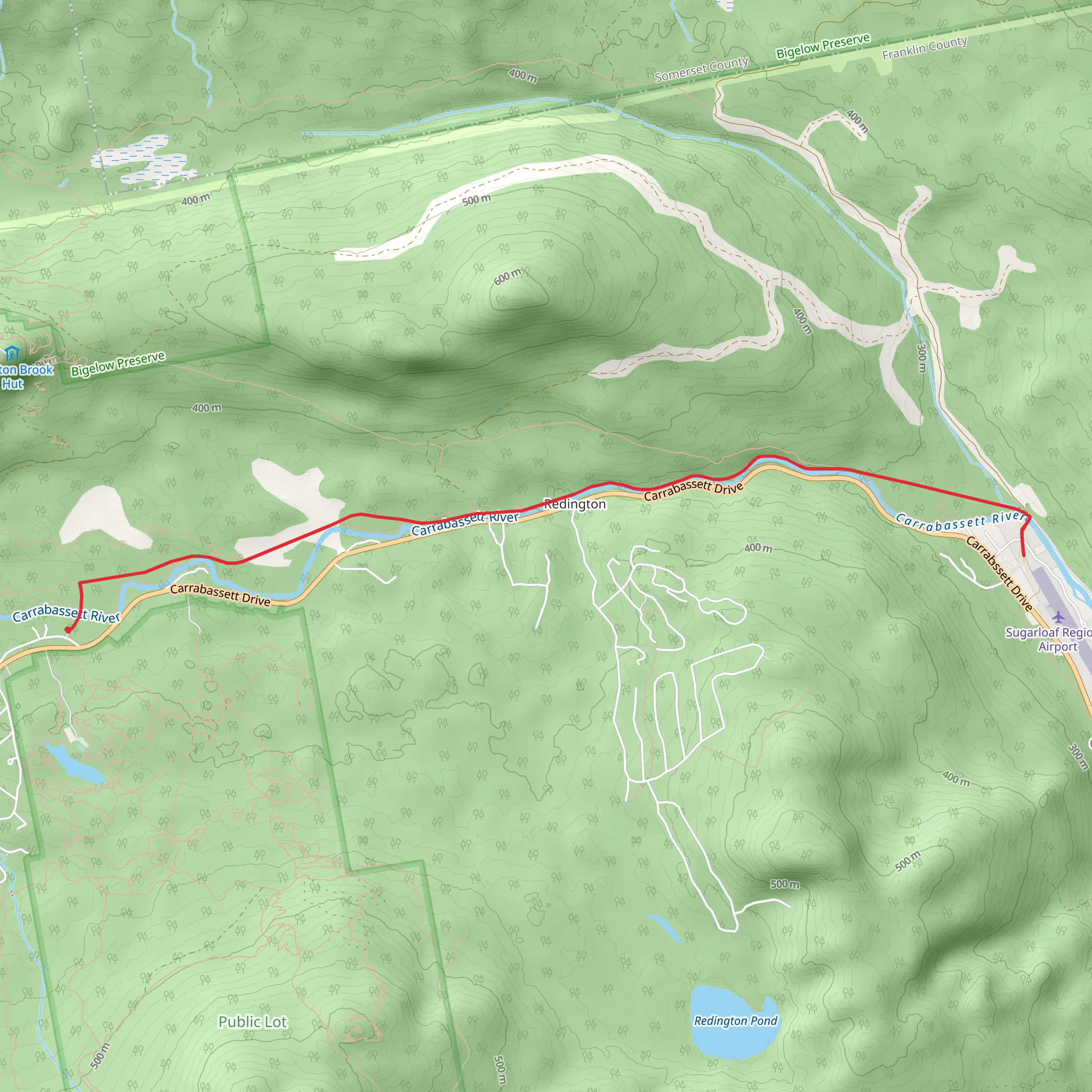Narrow Gauge Pathway Out and Back mobile static map