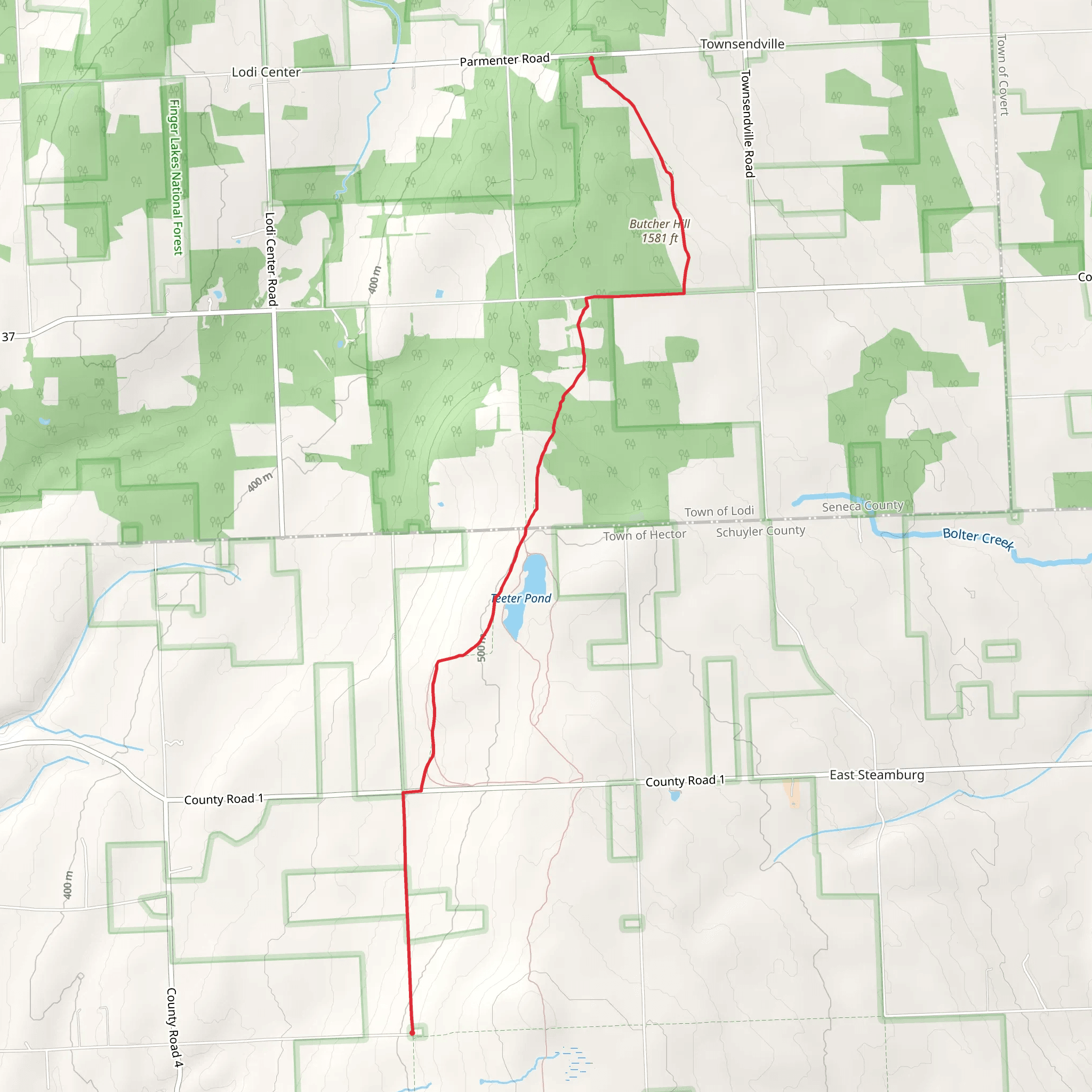 No - Tan - Takto Trail mobile static map