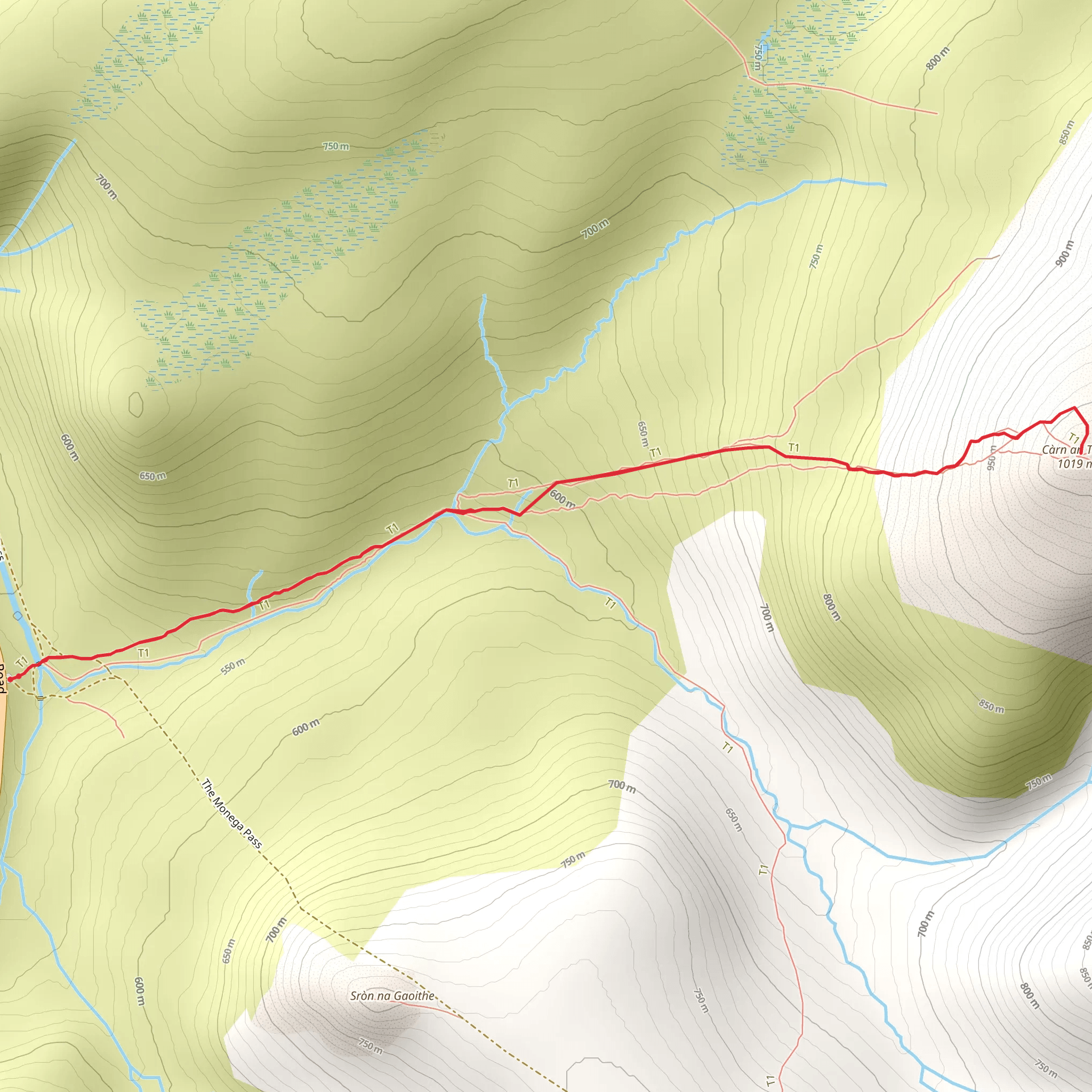 Càrn an Tuirc mobile static map