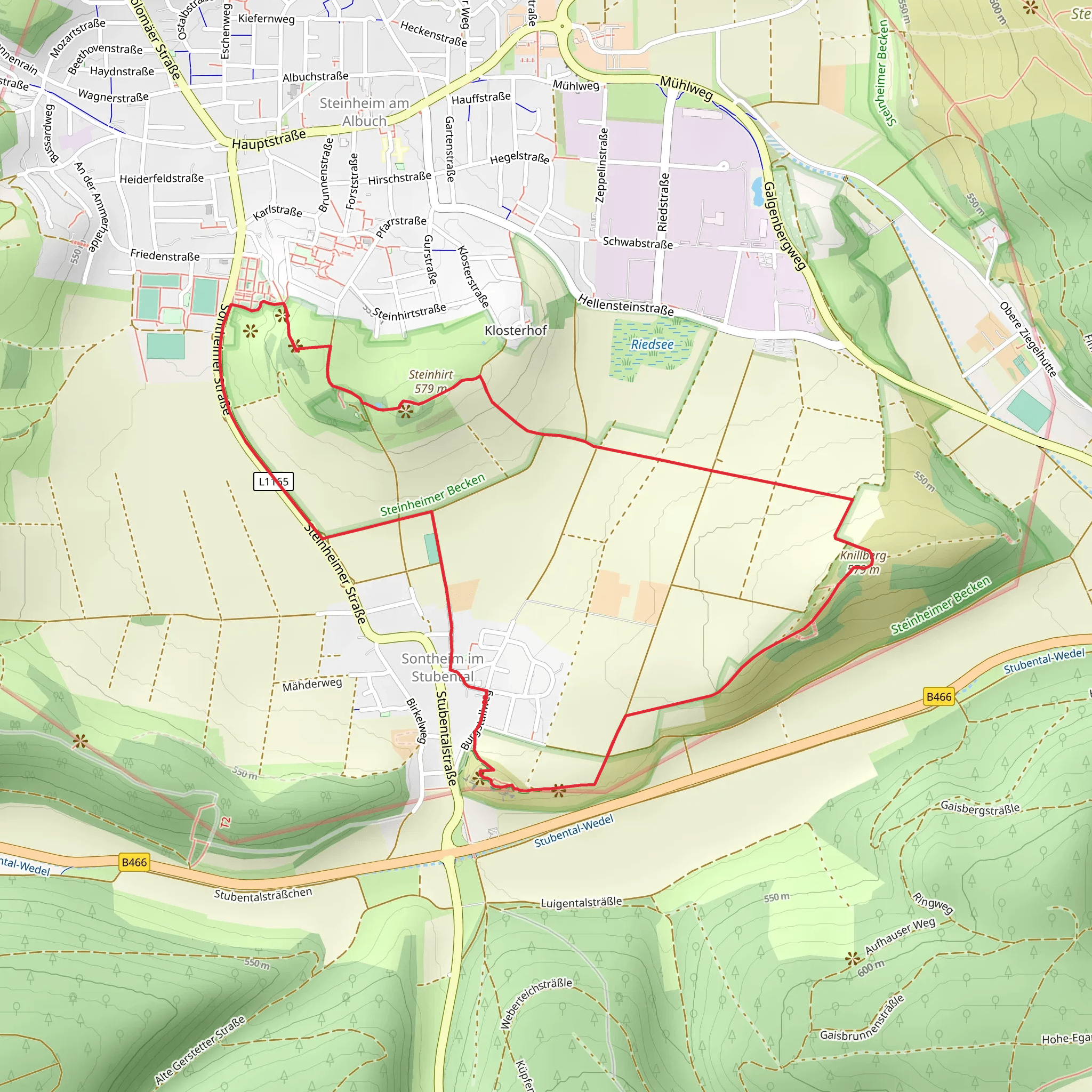 Geologischer Lehrpfad mobile static map