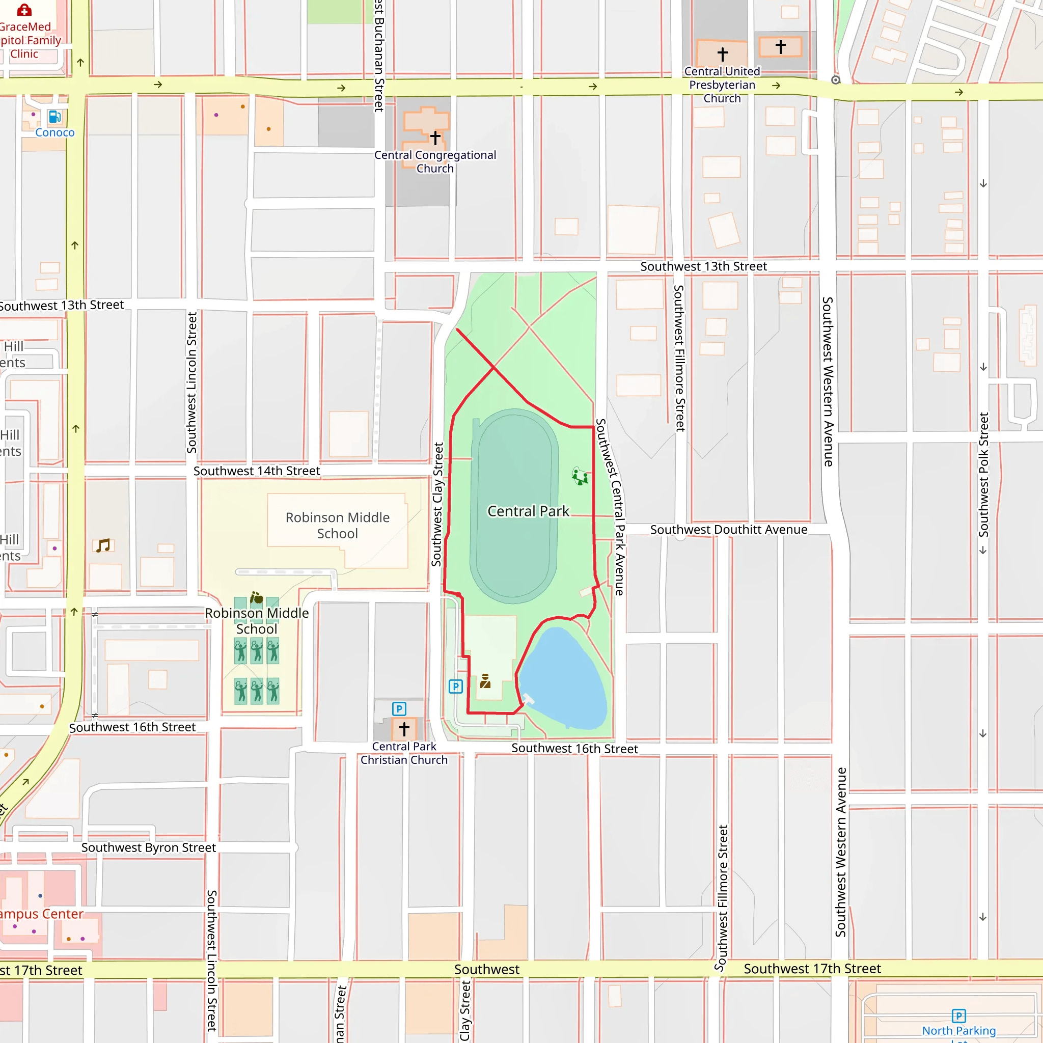 Central Park Loop mobile static map