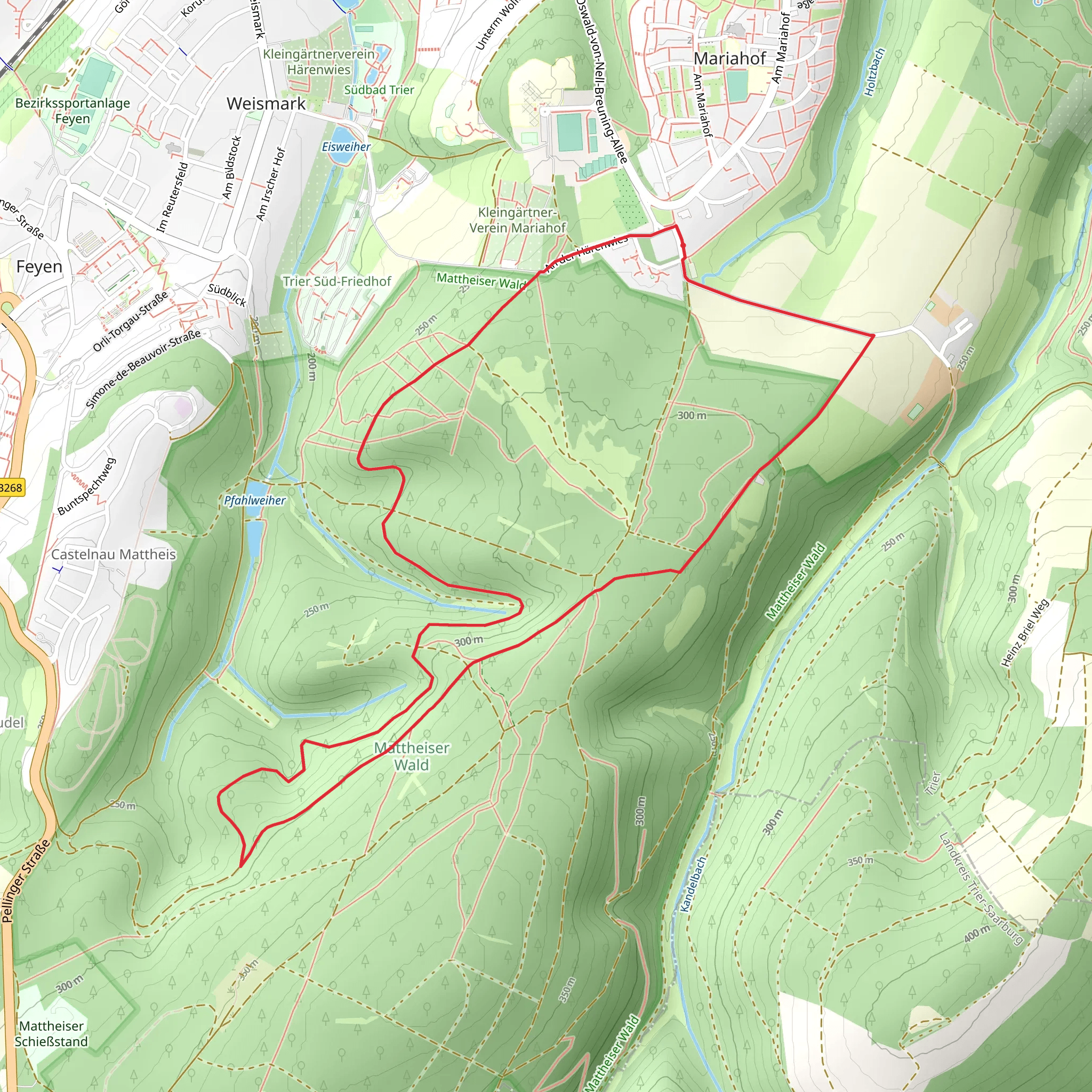 Mattheiser Schießstand Loop mobile static map