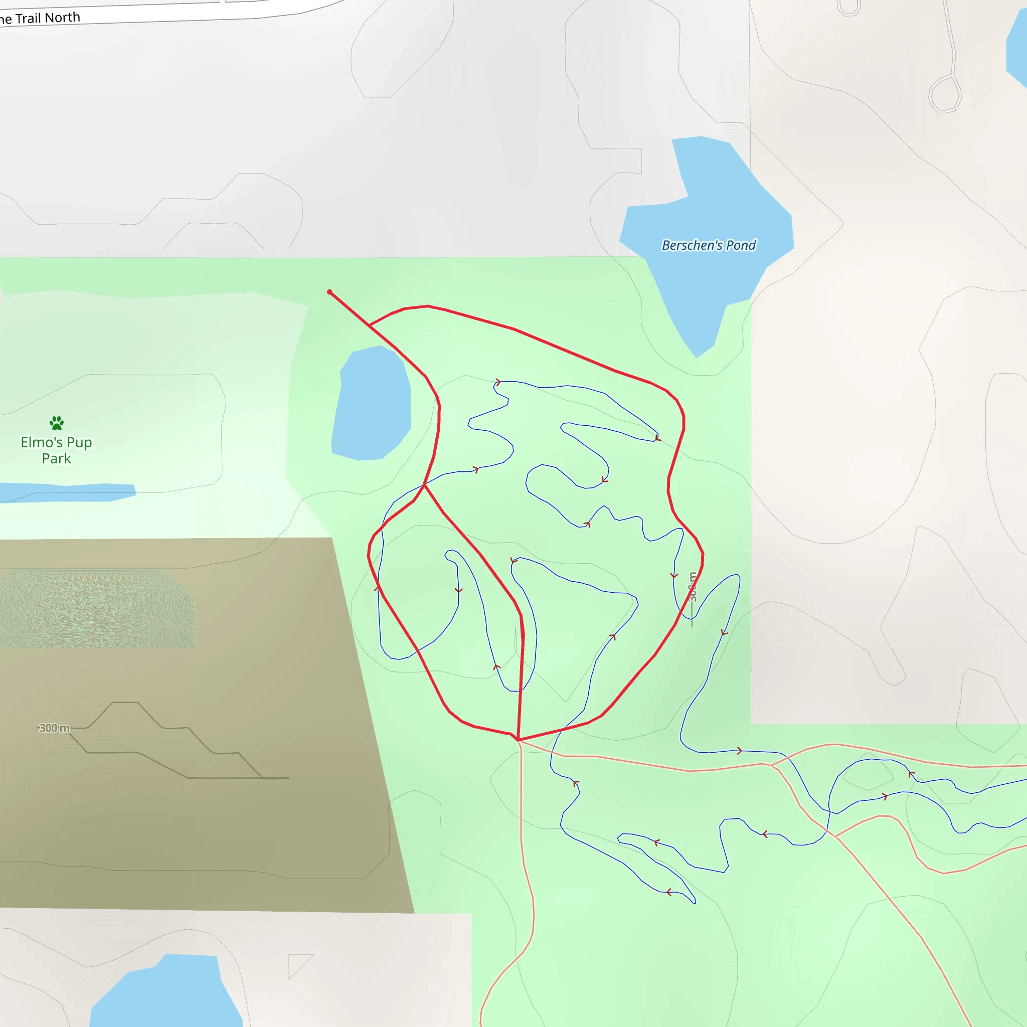 Lake Jane Trail North Loop mobile static map