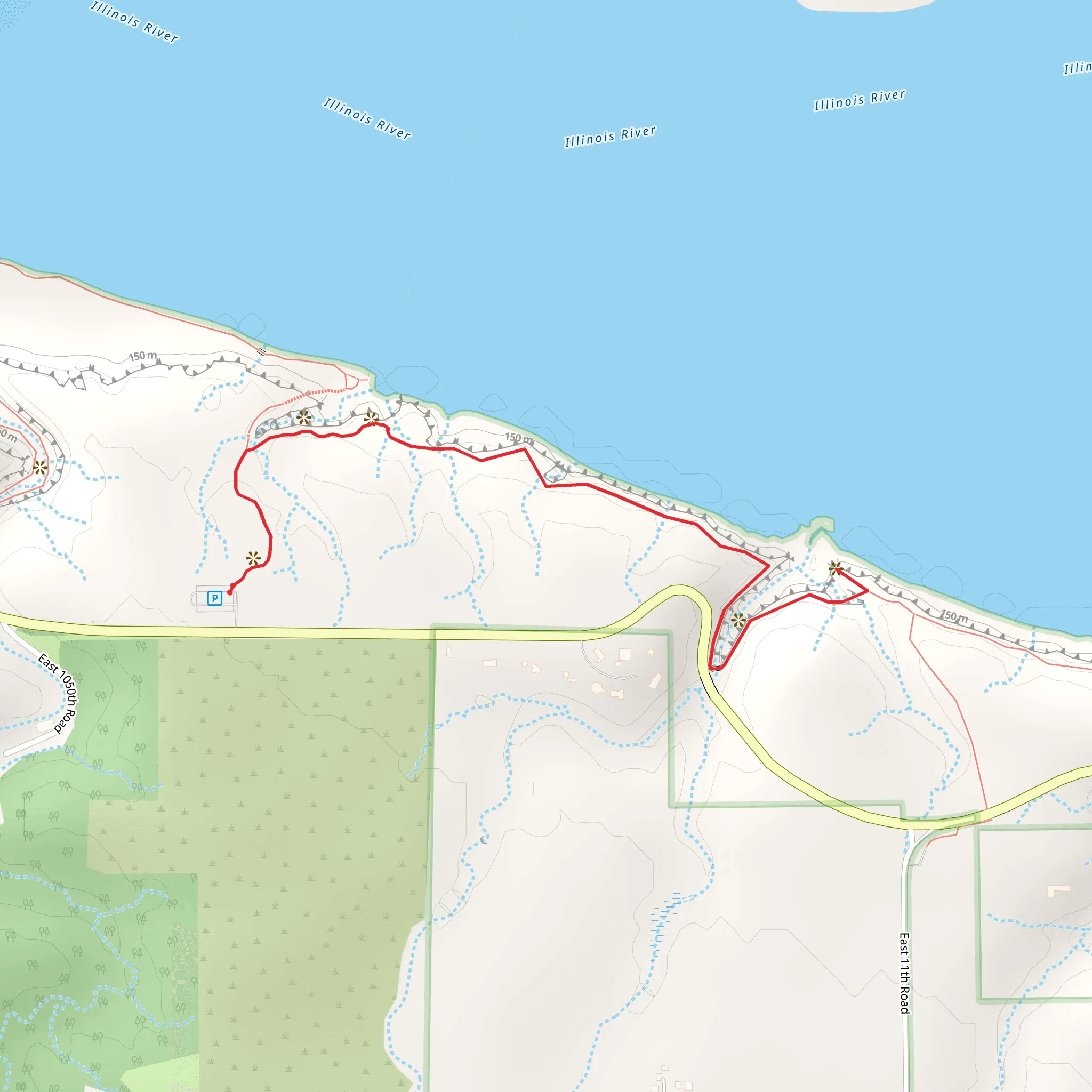 Hennepin Canyon Overlook - Bluff Trail mobile static map