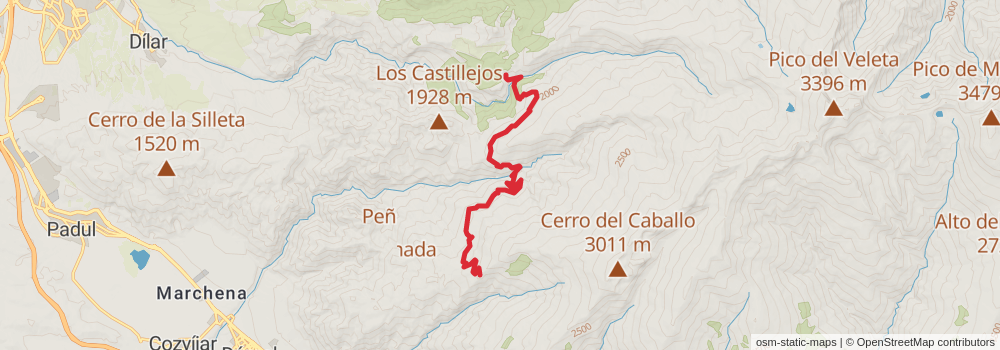GR 240 Sendero Sulayr stage 2 Map