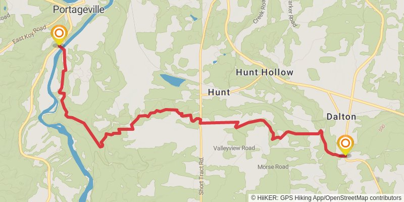 North Country Trail - New York stage 12 Map