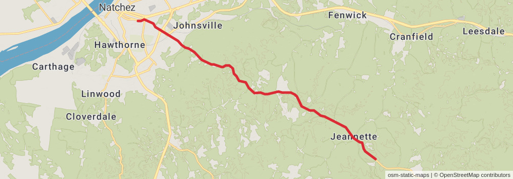 American Perimeter Trail - The South Primary stage 18 Map