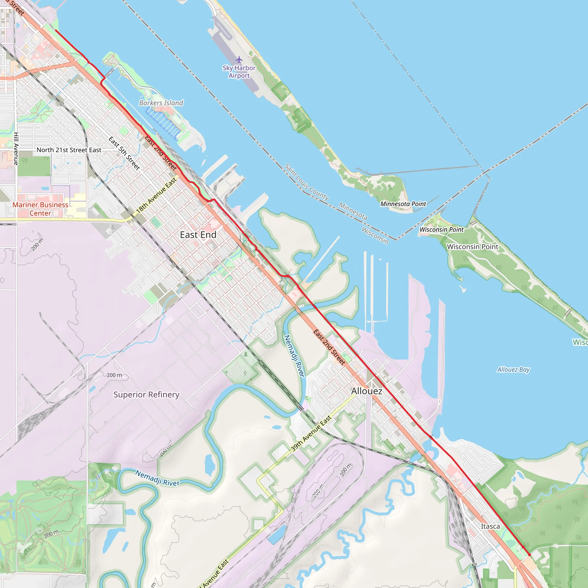 Osaugie Trail mobile static map