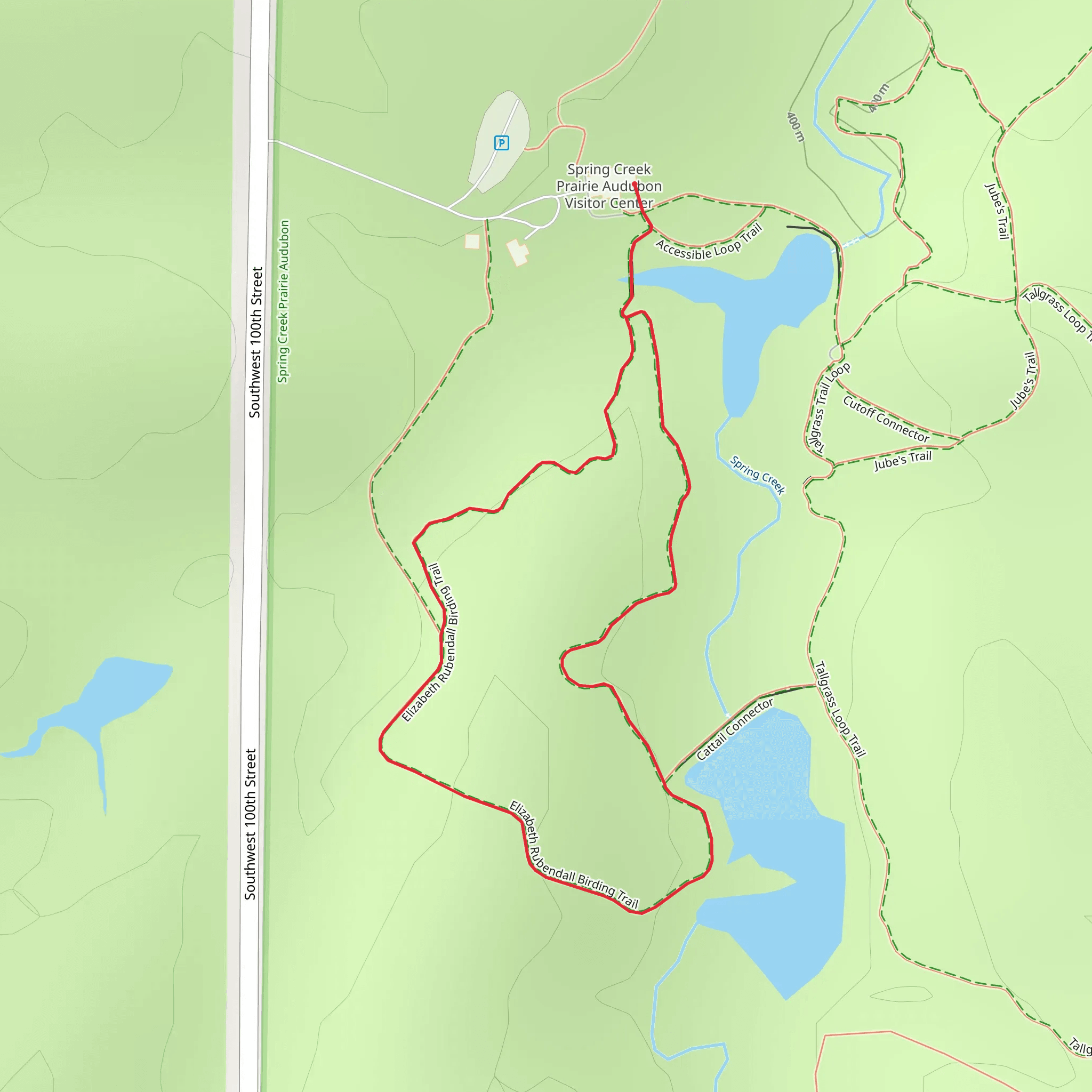 Elizabeth Rubendall Birding Loop Trail mobile static map