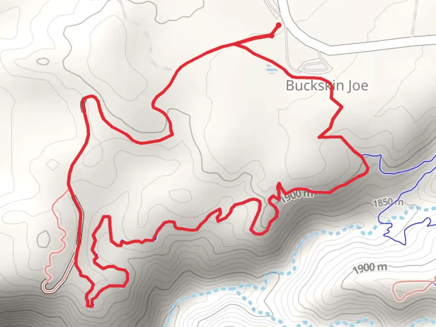An image depicting the trail Point Alta Vista and One Track Mind Loop and its surrounding area.
