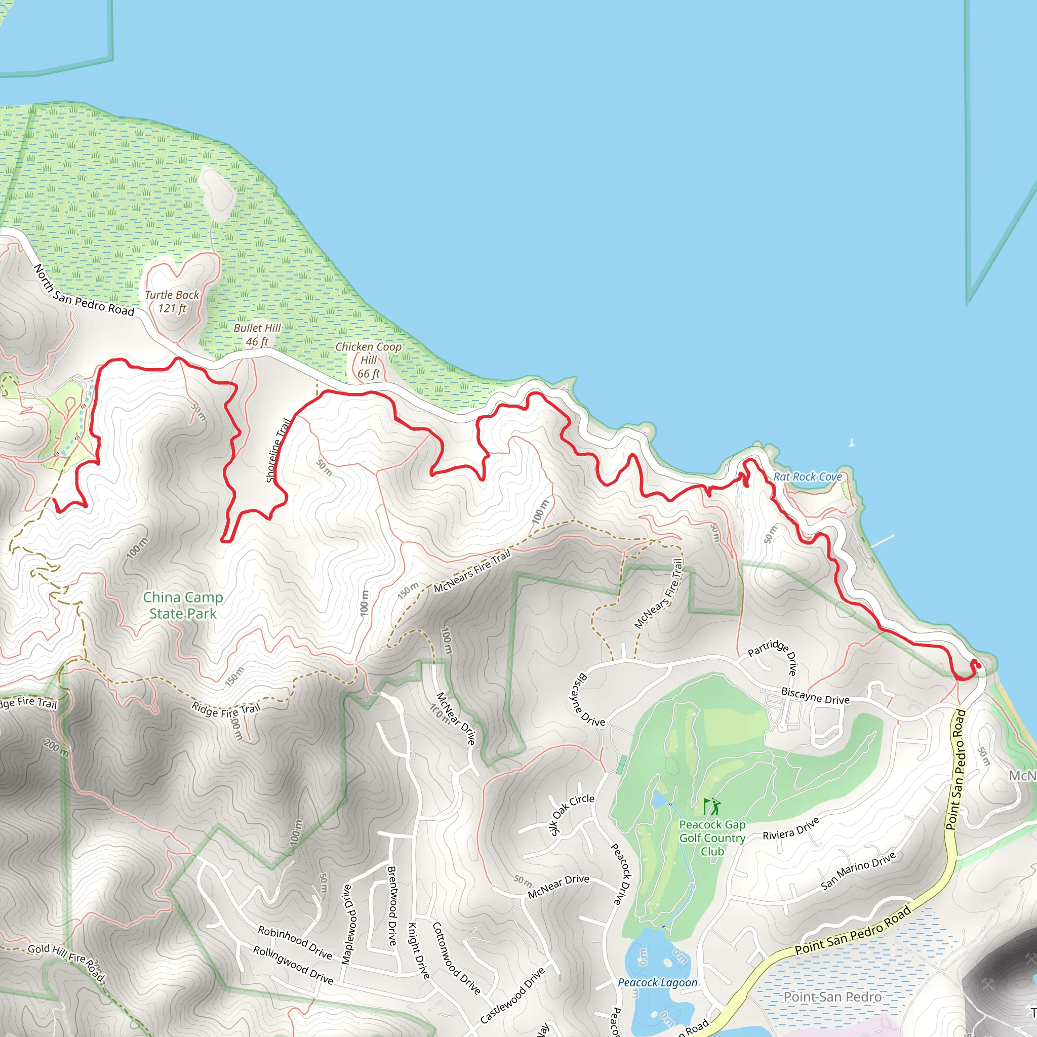 Shoreline Trail mobile static map