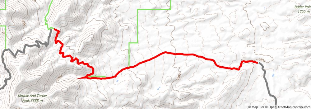 American Discovery Trail South Route stage 307 Map