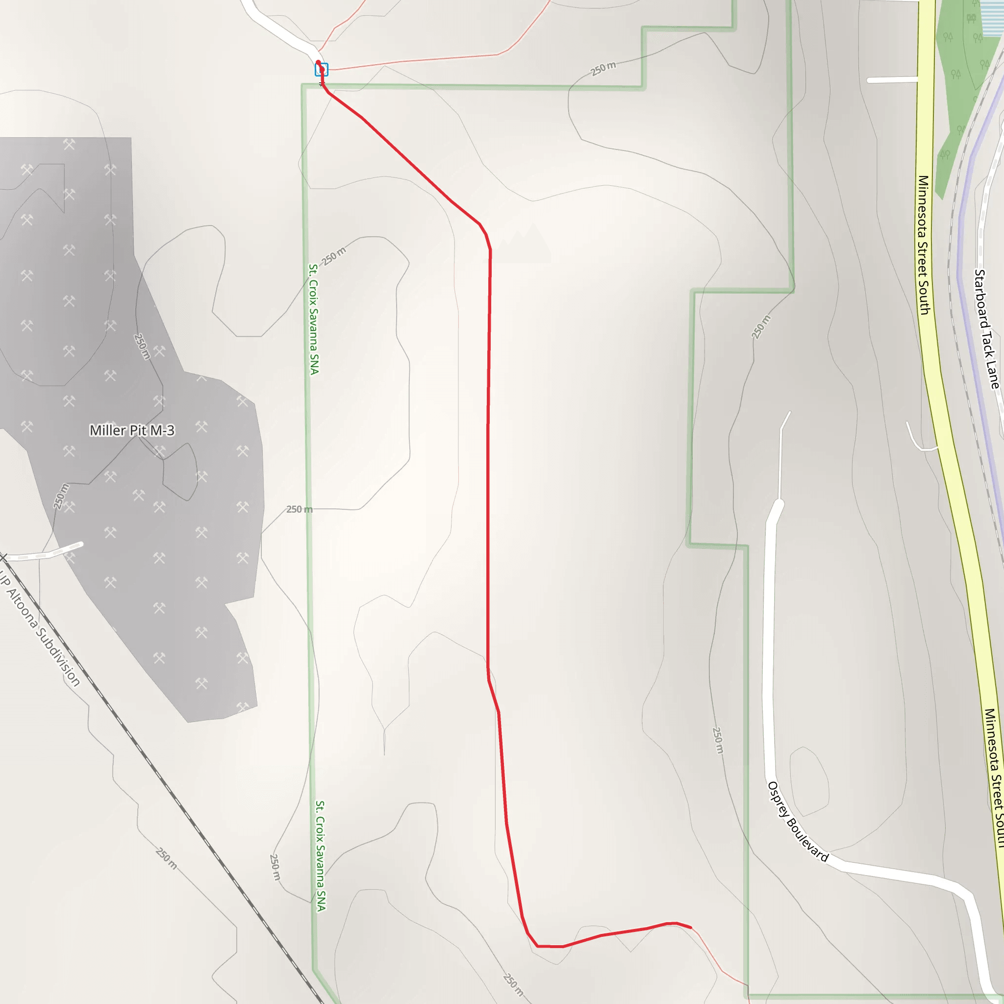Prairie South Way mobile static map