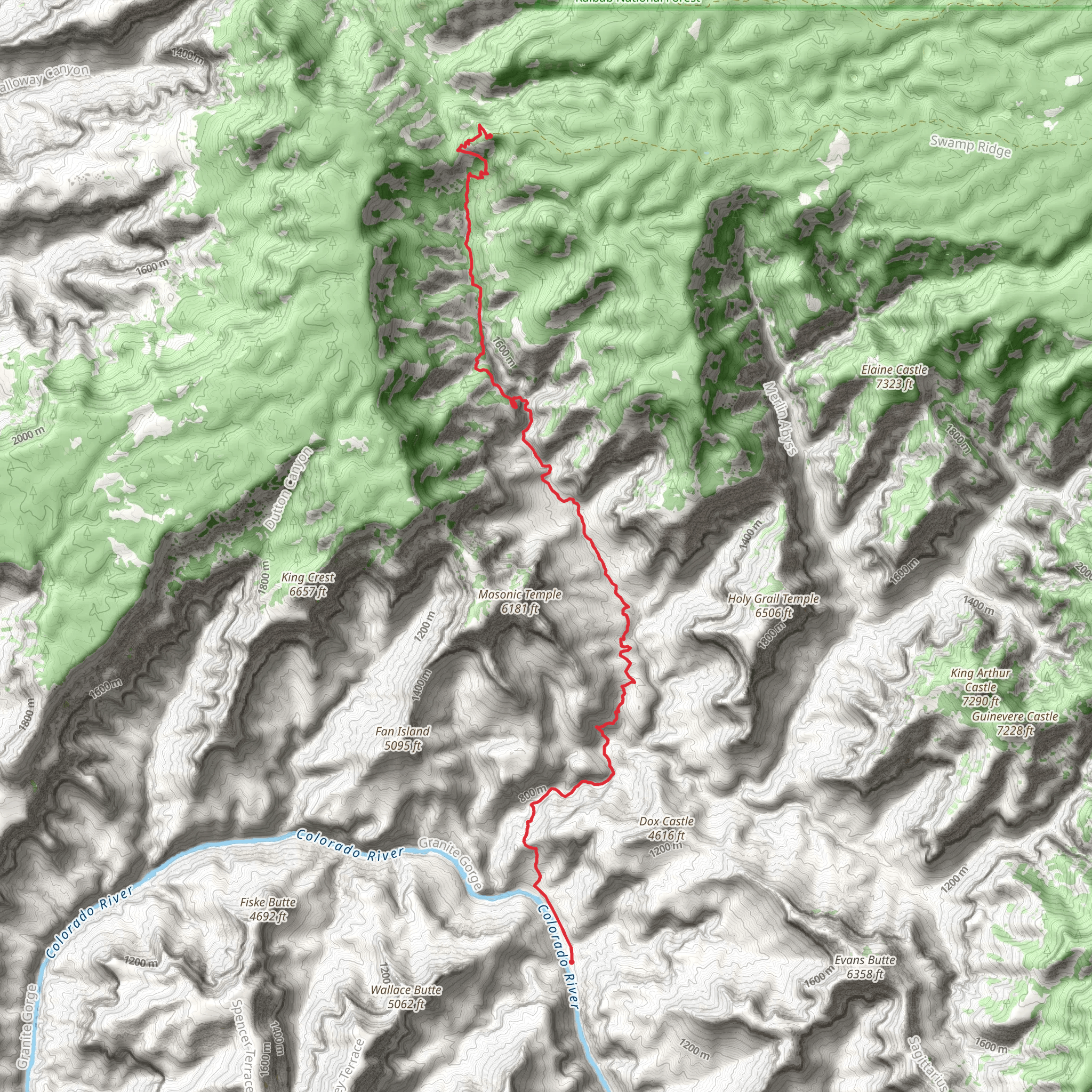 North Bass Trail mobile static map