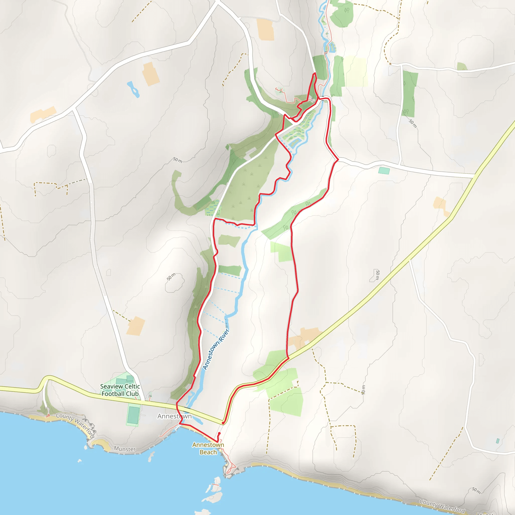 Annestown Heritage E-Trail from Battles to Tranquility mobile static map