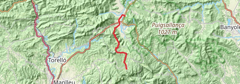 GR 2 La Junquera to Sant Adriá del Besos stage 6 Map