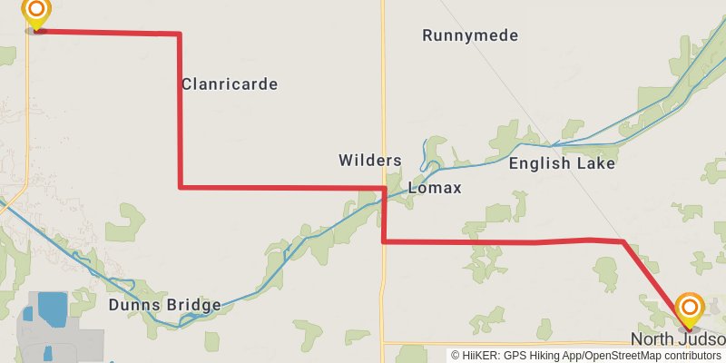 American Discovery Trail North Route stage 107 Map