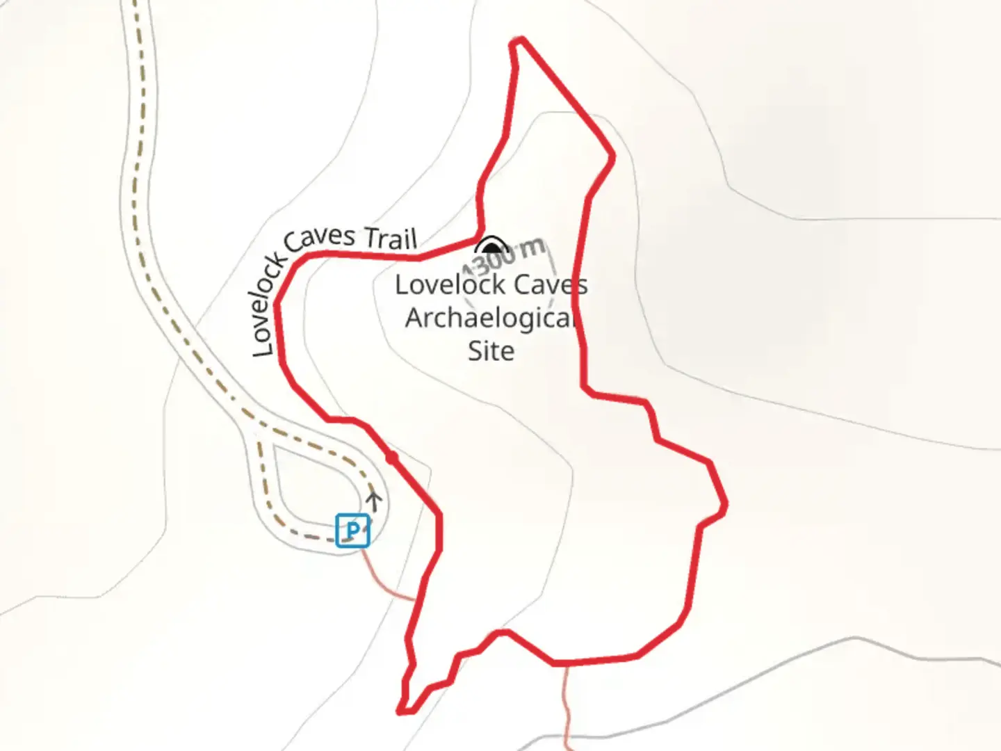 An image depicting the trail Lovelock Caves Loop Trail and its surrounding area.