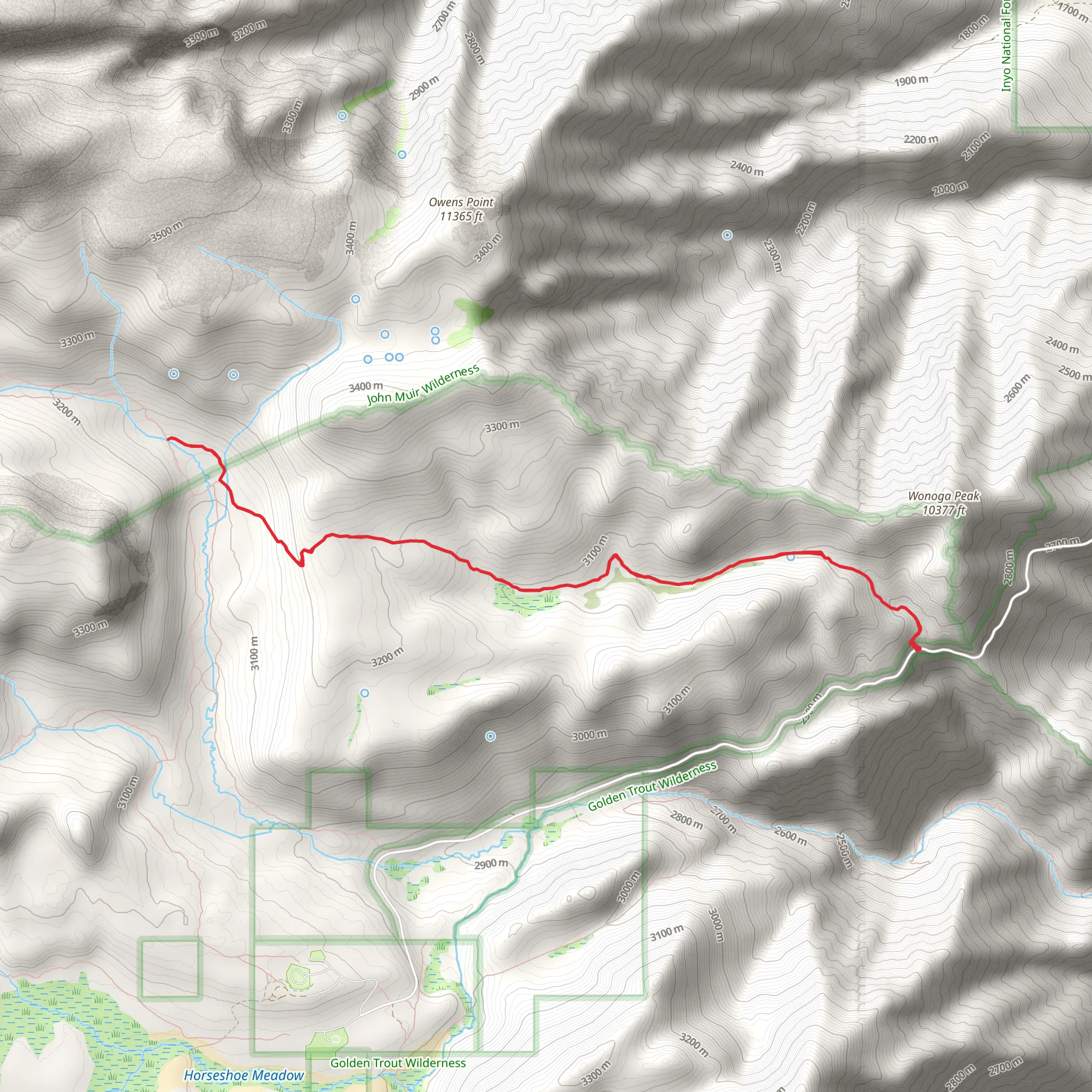 Little Cottonwood Creek Trail mobile static map