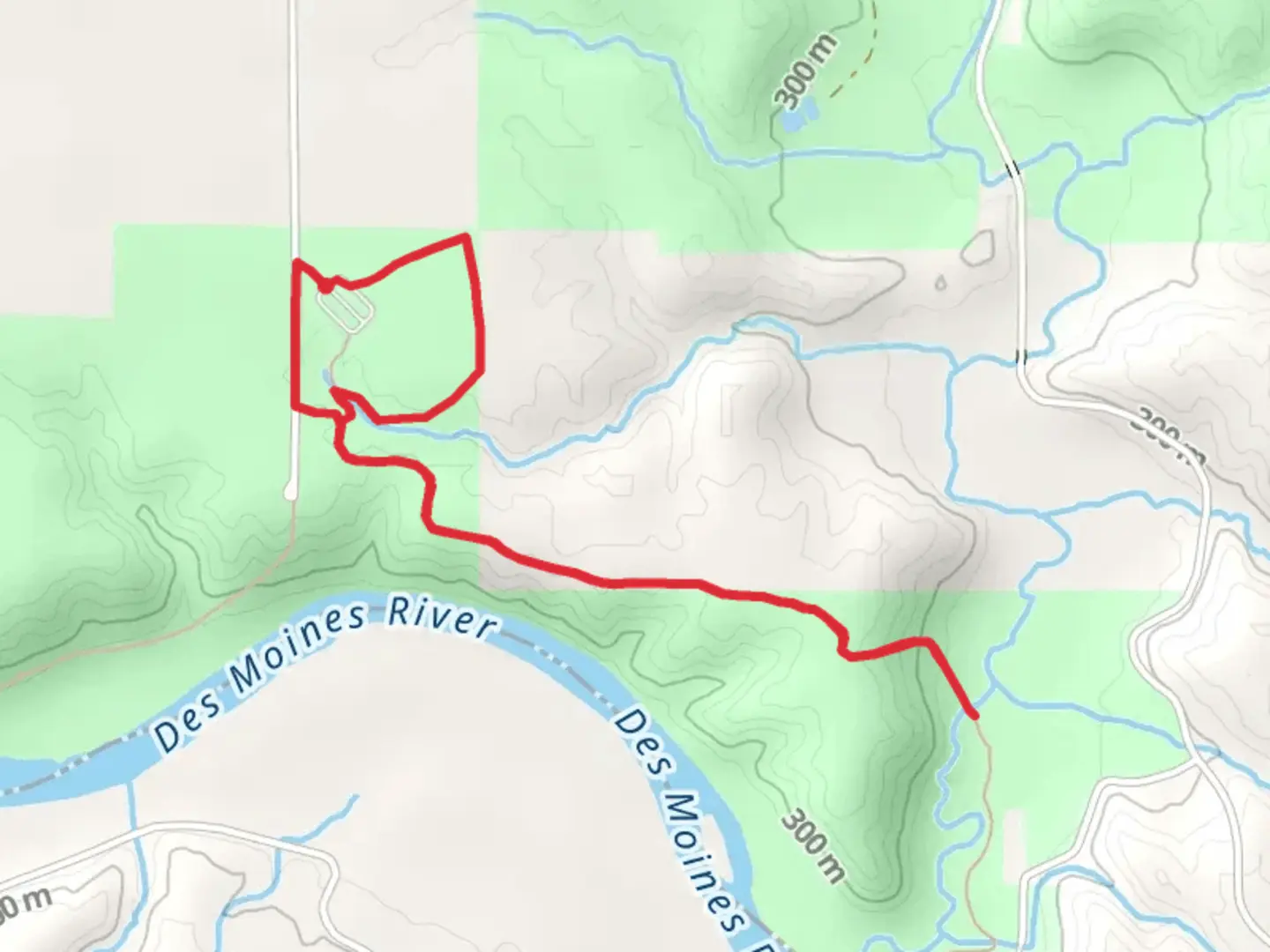 An image depicting the trail East River Loop and its surrounding area.