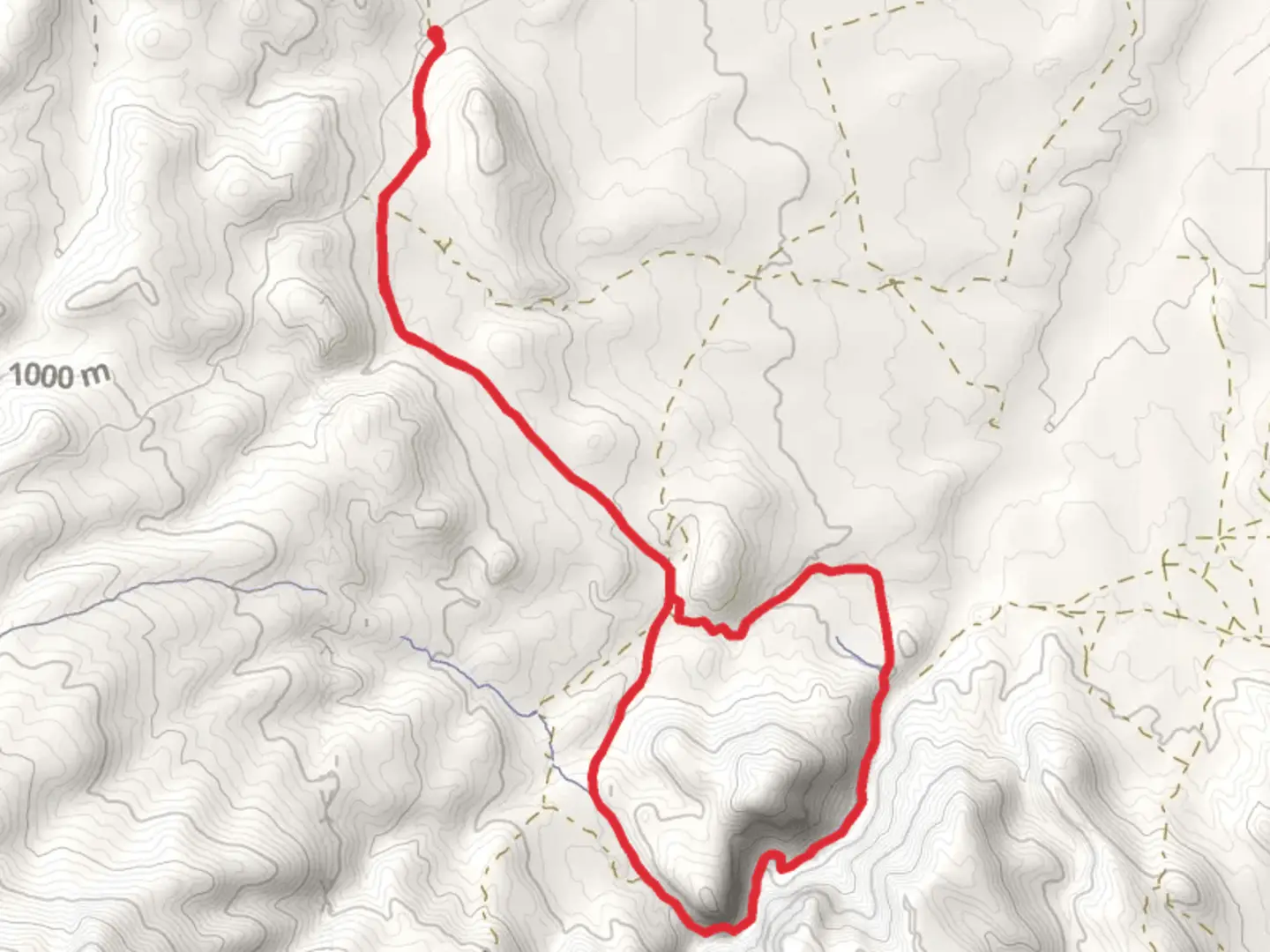 An image depicting the trail Reynolds Creek from Wilson Creek Road and its surrounding area.