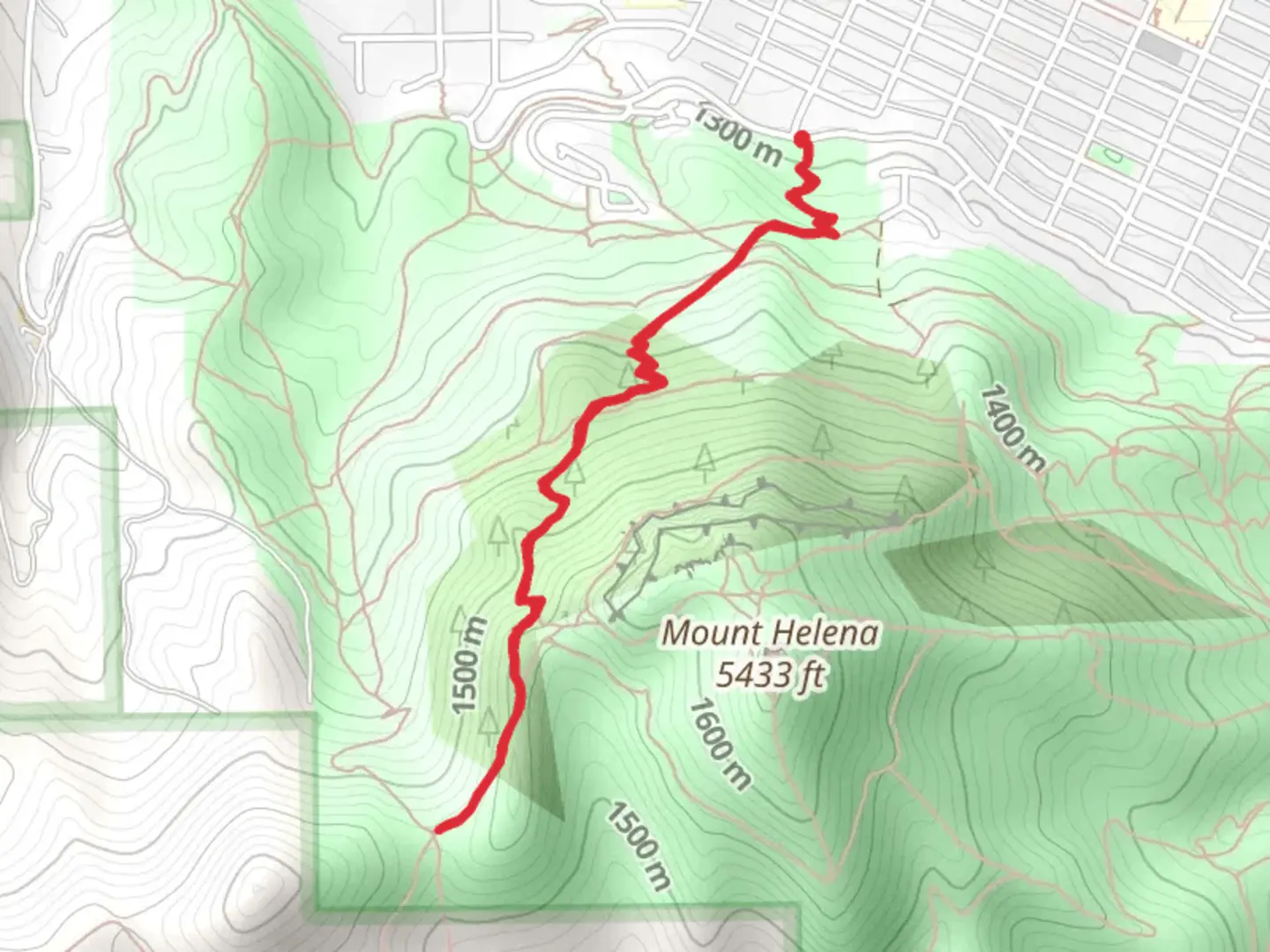 An image depicting the trail West End and Swaney Trail and its surrounding area.