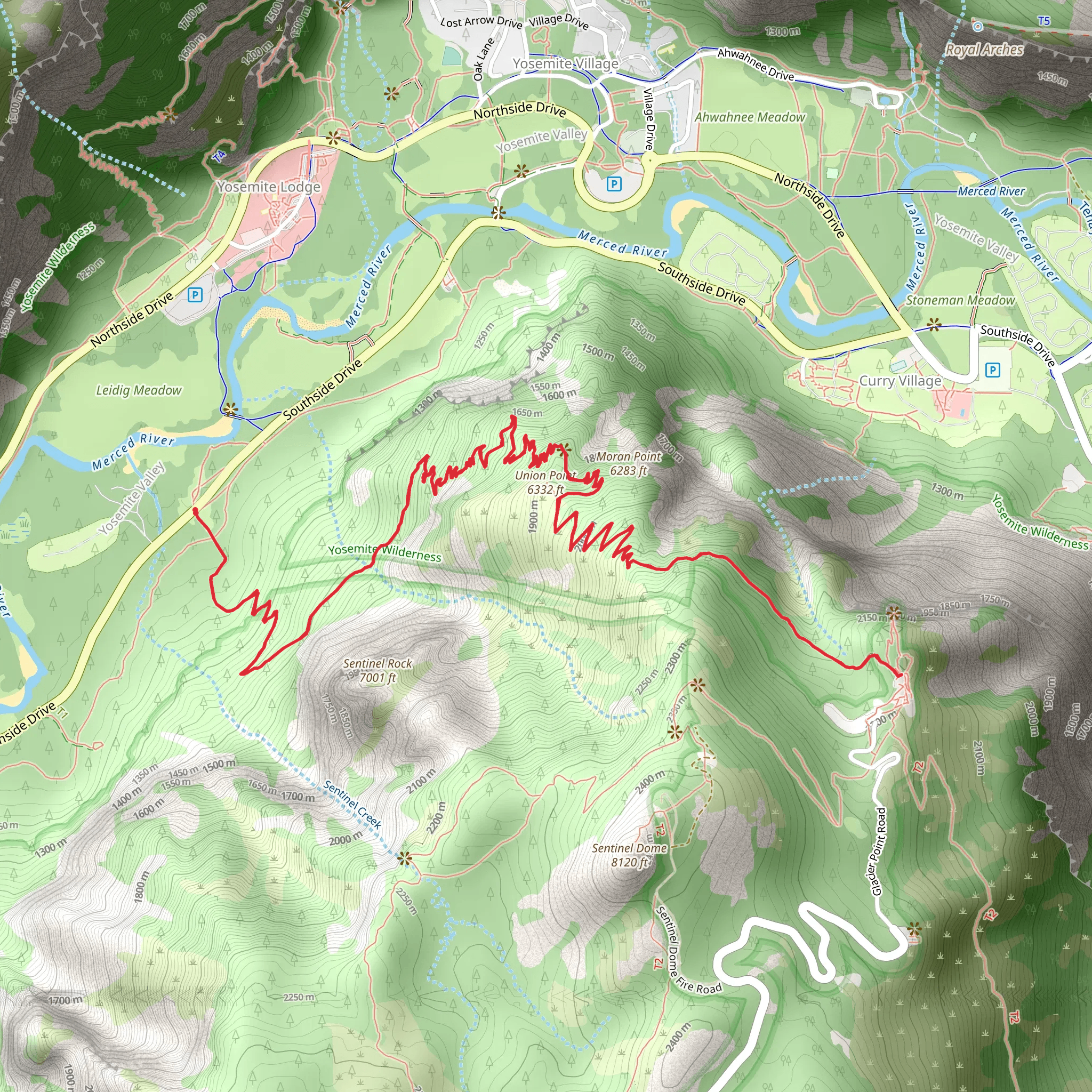 Four Mile Trail mobile static map