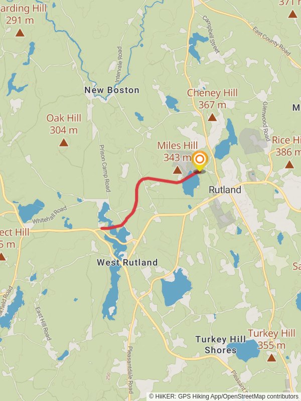 Thayer Pond to Whitehall Pond and Barrack Hill