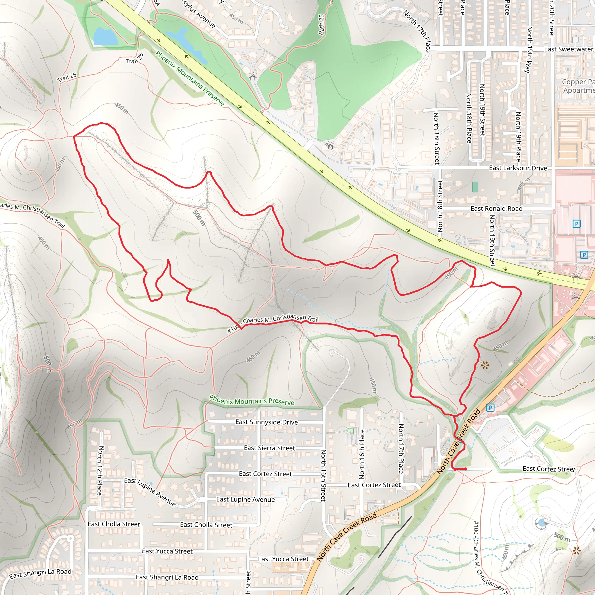 Charles M Christiansen Trail Loop mobile static map