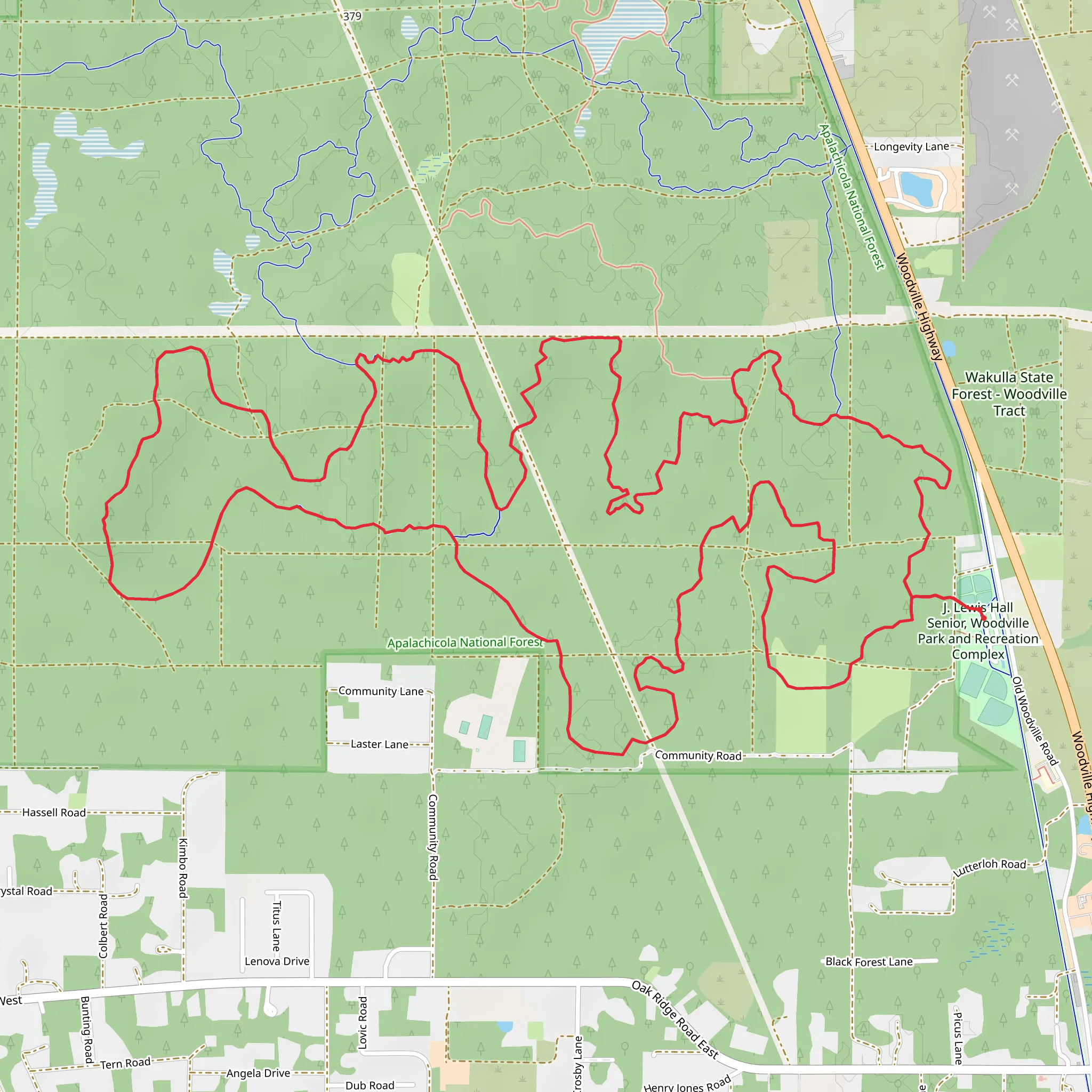 Twilight Trail East and West Loop Trail mobile static map