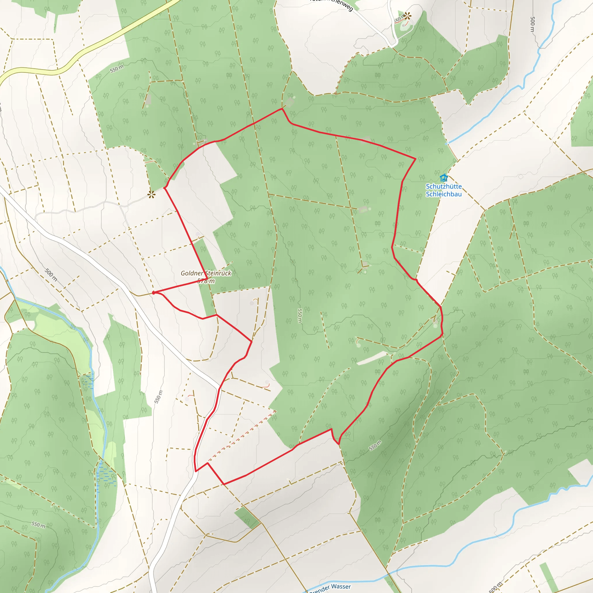 Goldner Steinrück Loop mobile static map