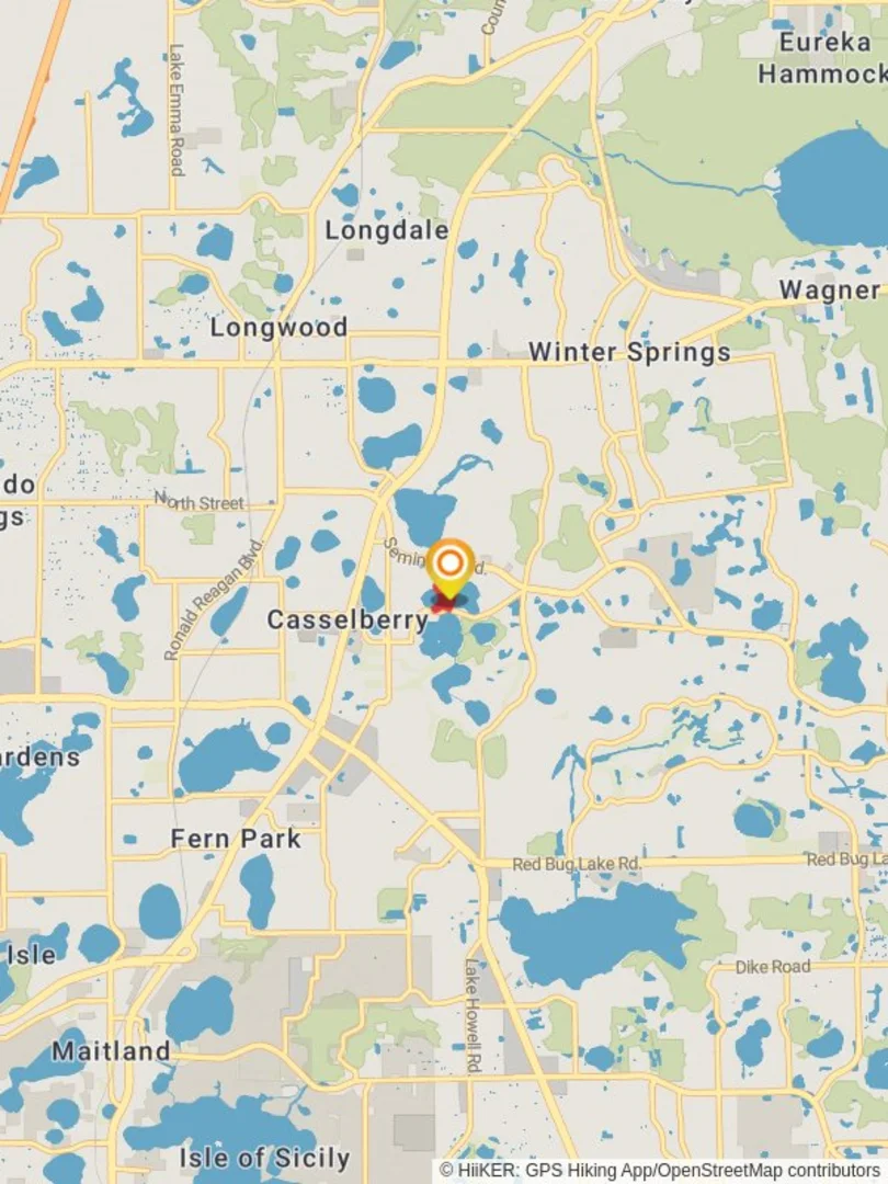 An image depicting the trail Secret Lake Park Loop and its surrounding area.