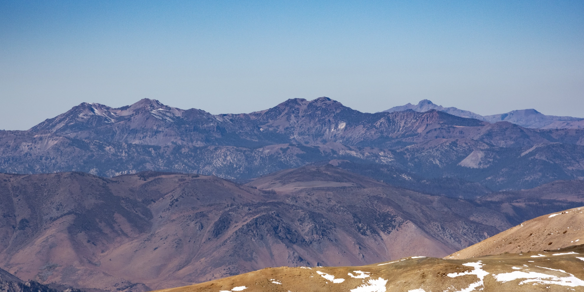 An image depicting the trail Silver Peak from Cactus Flat Road and its surrounding area.