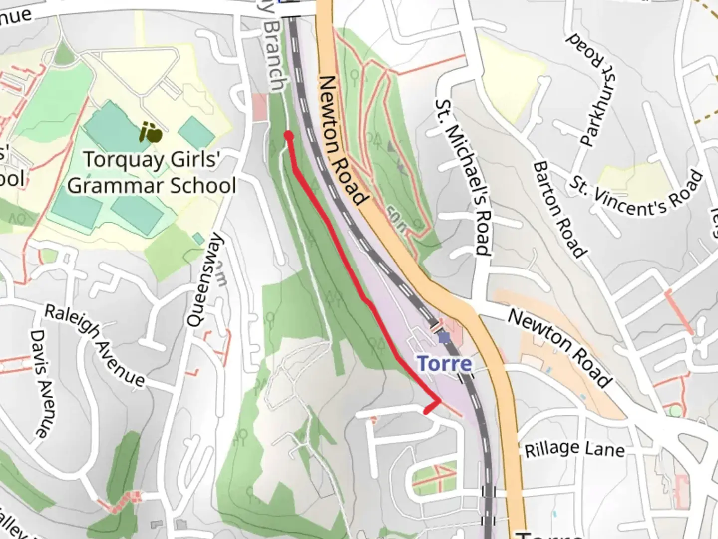 An image depicting the trail Walk beside Torre Line and its surrounding area.