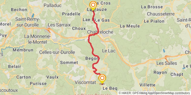 GR 3 - Vallee De La Loire stage 14 Map