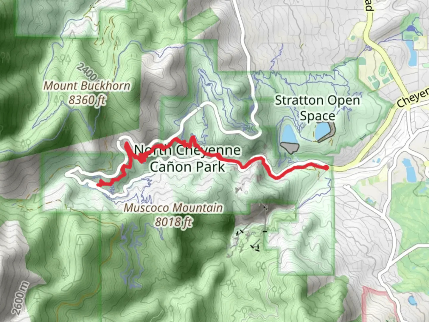 An image depicting the trail Columbine Trail and its surrounding area.