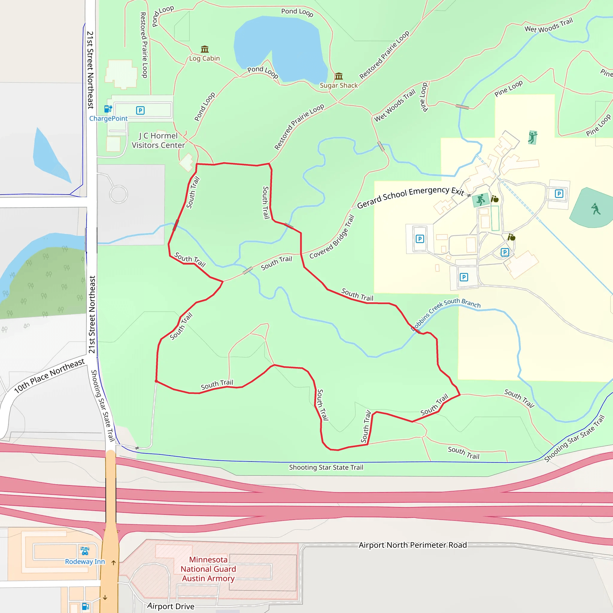 South Loop Trail mobile static map