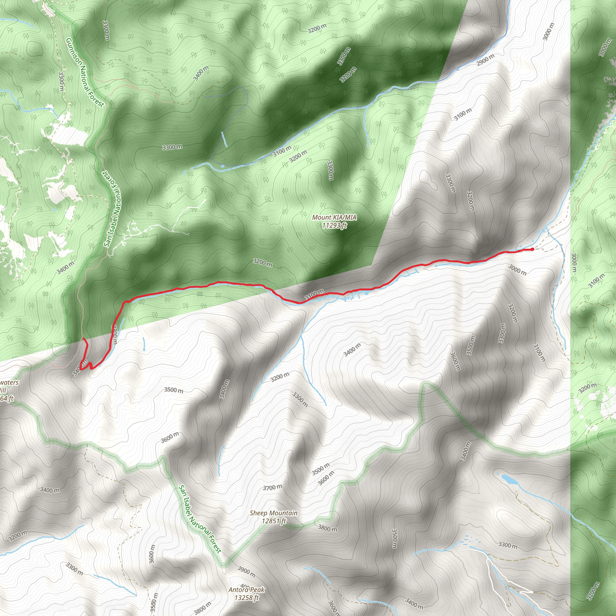 Silver Creek mobile static map