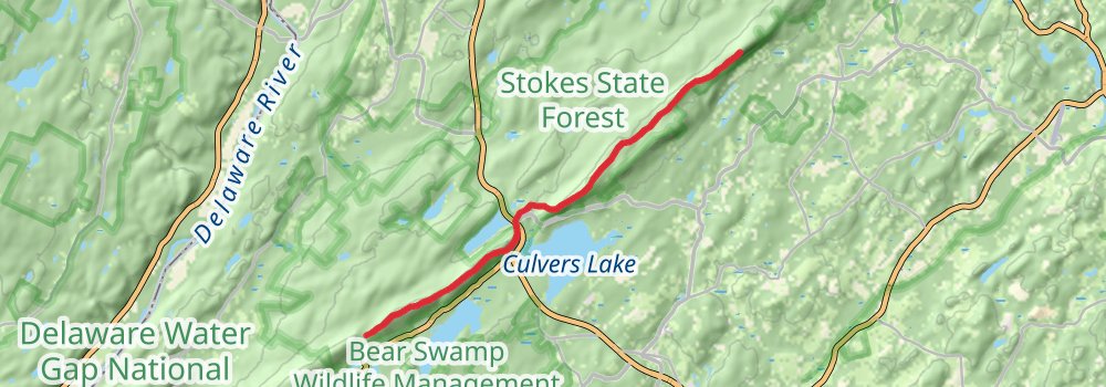 Appalachian Trail - New Jersey stage 3 Map