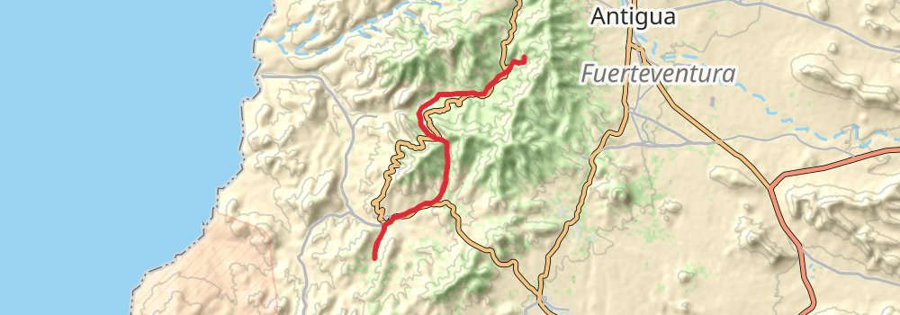 GR 131 Fuerteventura stage 9 Map