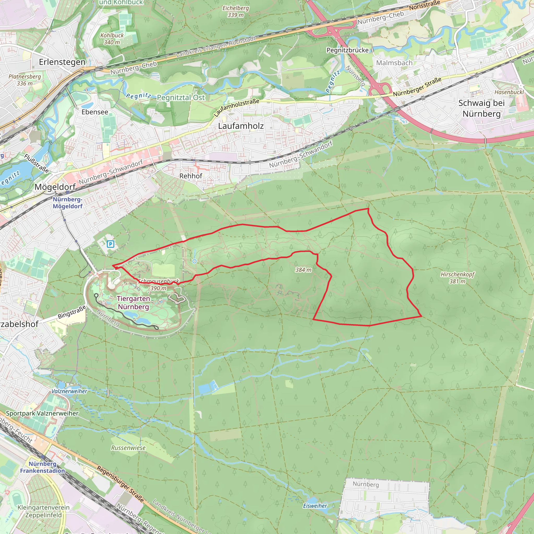 Never Walk Alone Loop mobile static map