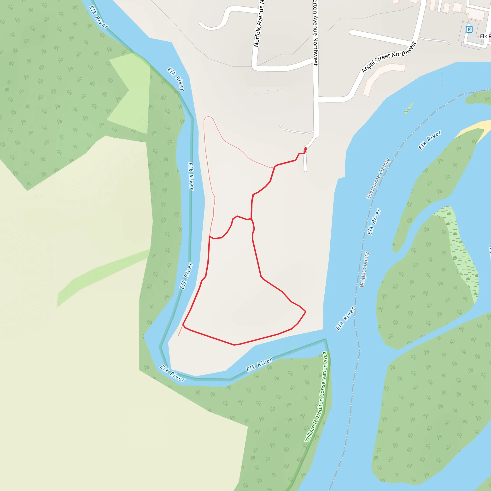 Angel Street Northwest Loop mobile static map