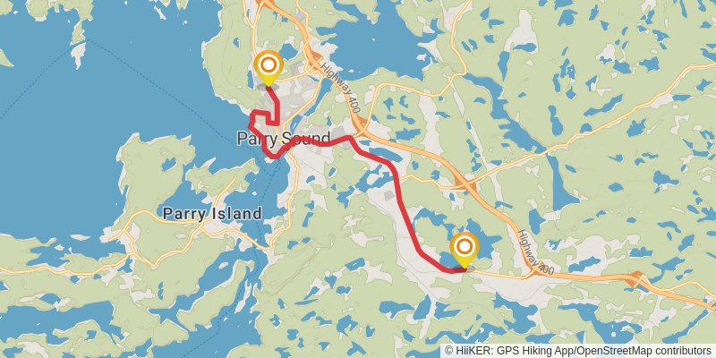 Waterfront Trail stage 104 Map