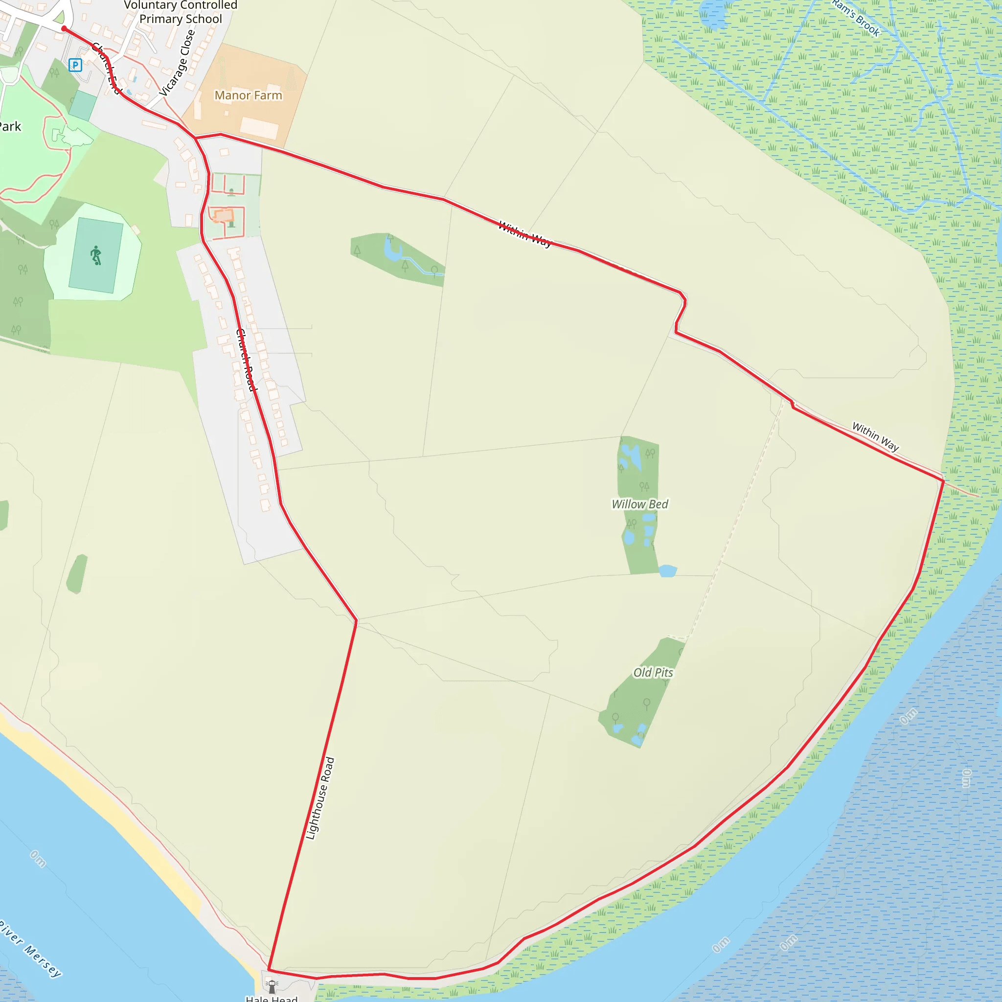 Hale Lighthouse Loop mobile static map