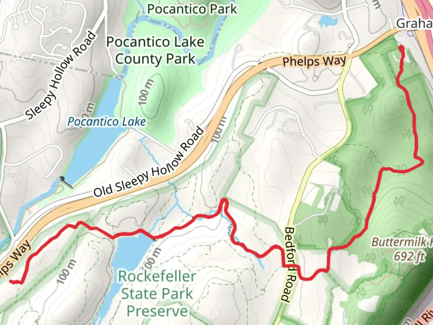 An image depicting the trail County Lane and Nature's Way Trail via Swan Lake and its surrounding area.