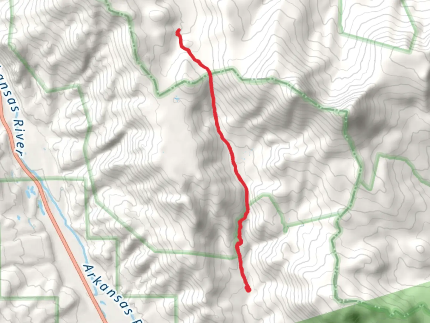 An image depicting the trail Fourmile Creek - Tumble Creek Trail and its surrounding area.