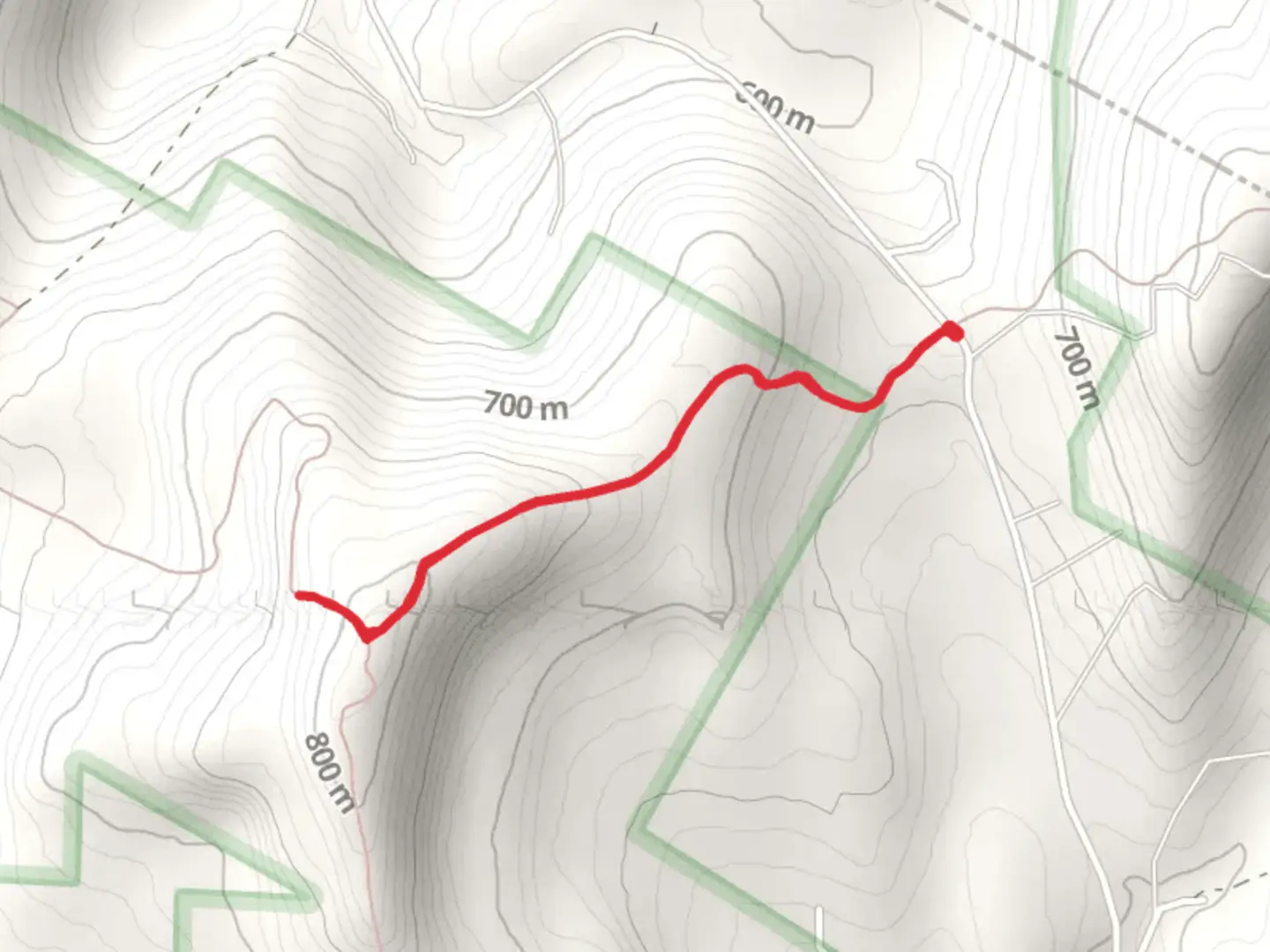 An image depicting the trail Berry Brook Road Out and Back and its surrounding area.